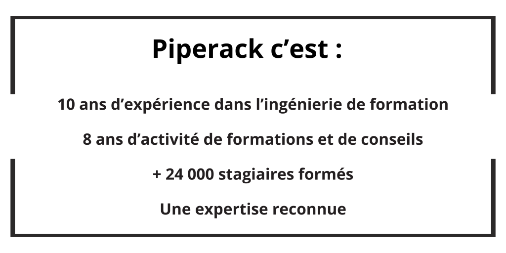 Piperack Formation Ingénierie AIPR Chantier